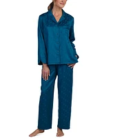 Miss Elaine Women's 2-Pc. Notched-Collar Pajamas Set