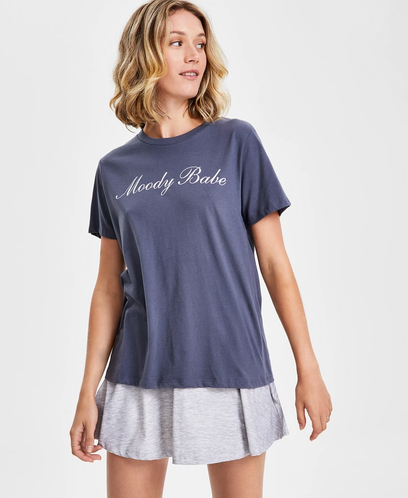 Grayson Threads, The Label Juniors' Moody Babe Graphic T-Shirt