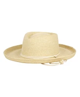 Angela & William Straw Ferora Sun Hat with Chin Cord