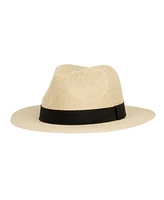 Angela & William Straw Panama Fedora Sun Hat