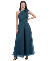 Eliza J Women's Bow-Neck Sleeveless Wide-Leg Jumpsuit