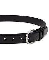 Club Room Men's Feather-Edge Double Loop Dress Belt, Created for Macy's