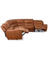 Tanico 5-Pc. Modular Sectional with 2 Power Motion Chairs