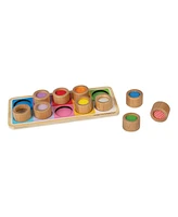 Bigjigs Toys Wooden Rainbow Sensory Board