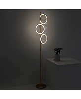 Brightech Saturn 66" Led Tree Floor Lamp with 3 Removeable Light Rings