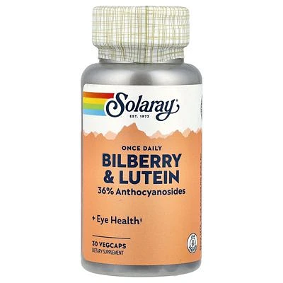 Solaray Once Daily Bilberry Lutein 30 Vegcaps