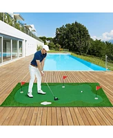 Slickblue Golf Putting Green with Realistic Artificial Grass Turf