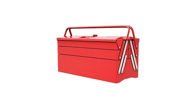 Slickblue 20 Inch Metal Tool Box Portable with 5 Trays Cantilever