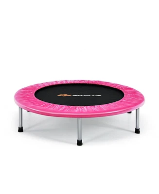 Slickblue 38 Inch Mini Folding Trampoline Portable Leisure Fitness Backboard