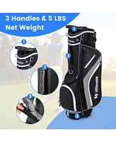 Slickblue Lightweight Golf Stand Bag with 14 Way Top Dividers and 6 Pockets