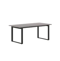 Emma+Oliver Remy 72X36 Dining Or Gaming Table With Double Sided Laminate Top And Heavy Duty U-Frame Steel Base