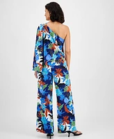 I.n.c. International Concepts Women's Floral-Print One-Shoulder Top, Created for Macy's