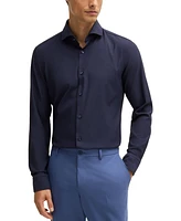 Boss by Hugo Men's Structured Performance Slim-Fit Dress Shirt