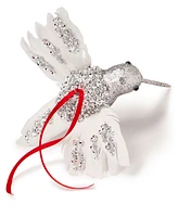 Holiday Lane Shine Bright Feathered Glitter Hummingbird Ornament, Created for Macy's