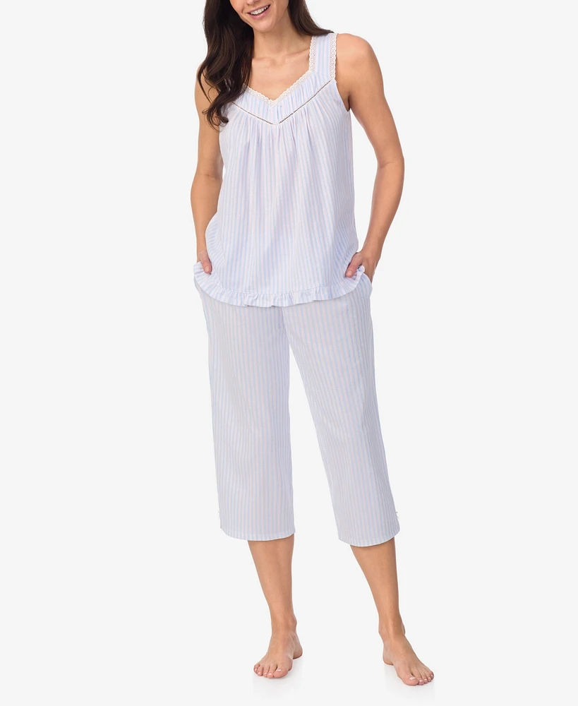 Aria Women's Sleeveless Capri Pj Set