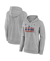 Fanatics Women's Steel Edmonton Oilers 2024 Western Conference Champions Locker Room Pullover Hoodie