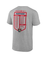 Fanatics Men's Steel Florida Panthers 2024 Stanley Cup Final Roster T-Shirt