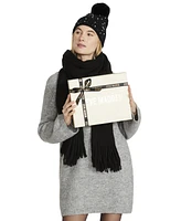 Steve Madden Women's 2-Pc. Embellished Beanie & Scarf Boxed Gift Set