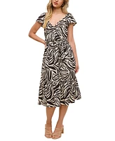 John Paul Richard Women's Printed Matte Jersey Dress