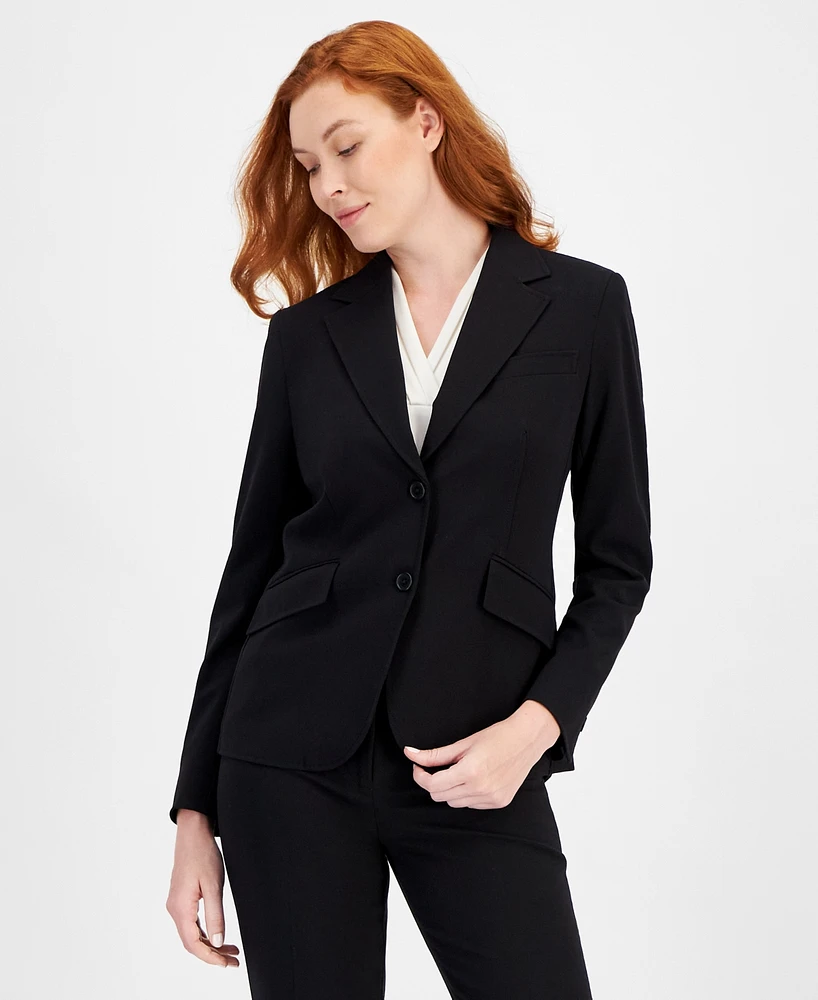 Anne Klein Bi-Stretch Two-Button Blazer