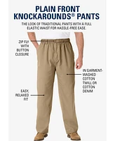 KingSize Big & Tall Knockarounds Full-Elastic Waist Pants Twill Or Denim