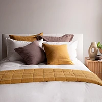 20" x French Linen Pillow with Removable Sham