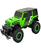 Toy Shock Jeep Wrangler Sahara Unlimited Green Rc Car