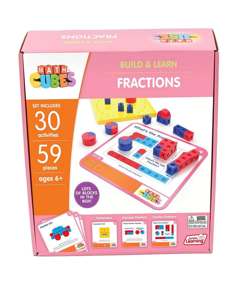 Junior Learning Mathcubes - Fractions Activity Set