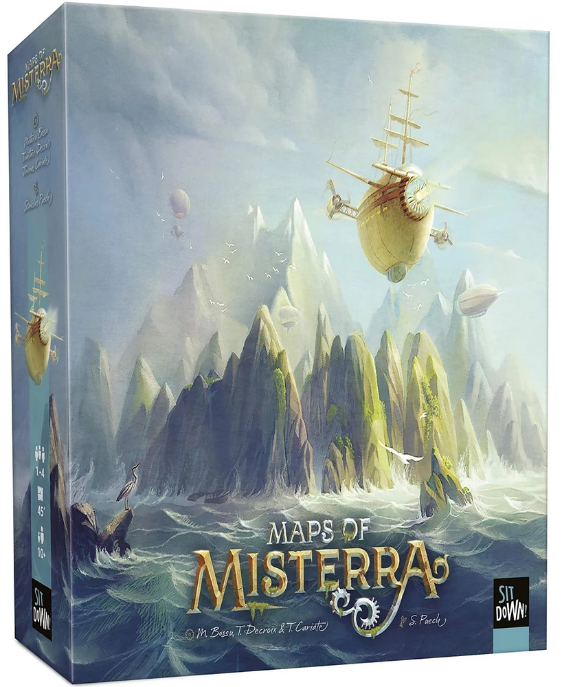 Sit Down Games Maps Of Misterra Strategy Game