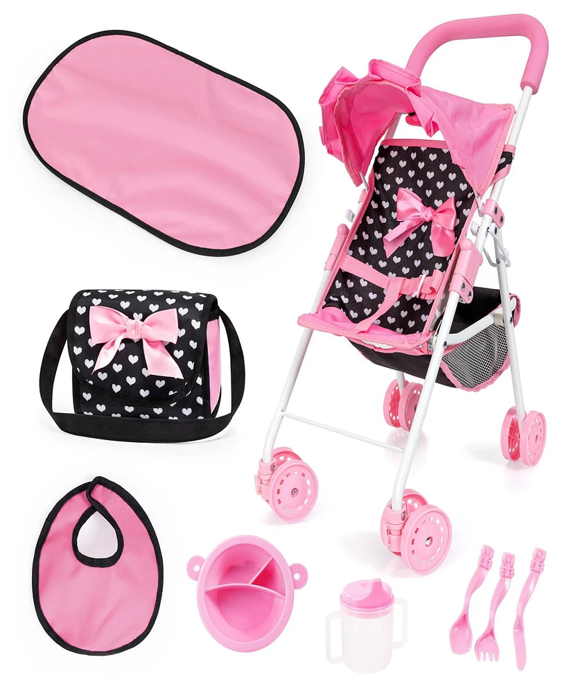 Bayer Design Buggy: Hearts Doll Stroller Set