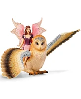 Schleich Bayala Fairy In Flight On Glam-Owl Playset