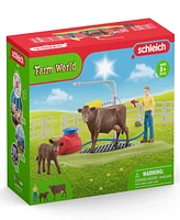 Schleich Farm World Happy Cow Wash Playset