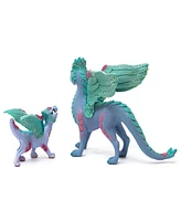 Schleich Bayala Blossom Dragon Mother Child Figurine