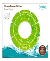 CocoNut Outdoor Lime Green Glitter Pool Ring Float