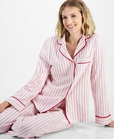 Charter Club Women's 2-Pc. Cotton Flannel Packaged Pajamas Set, Created for Macy's