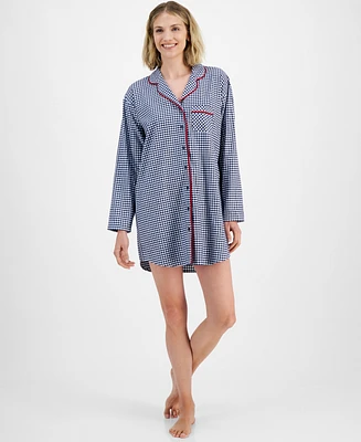 Charter Club Women's Cotton Flannel Sleepshirt, Created for Macy's