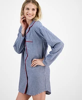 Charter Club Women's Cotton Flannel Sleepshirt, Created for Macy's