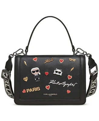 Karl Lagerfeld Paris Simone Leather Crossbody