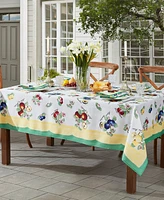 Elrene French Garden Fleurence Stain and Water Resistant 60"x84" Rectangle Tablecloth