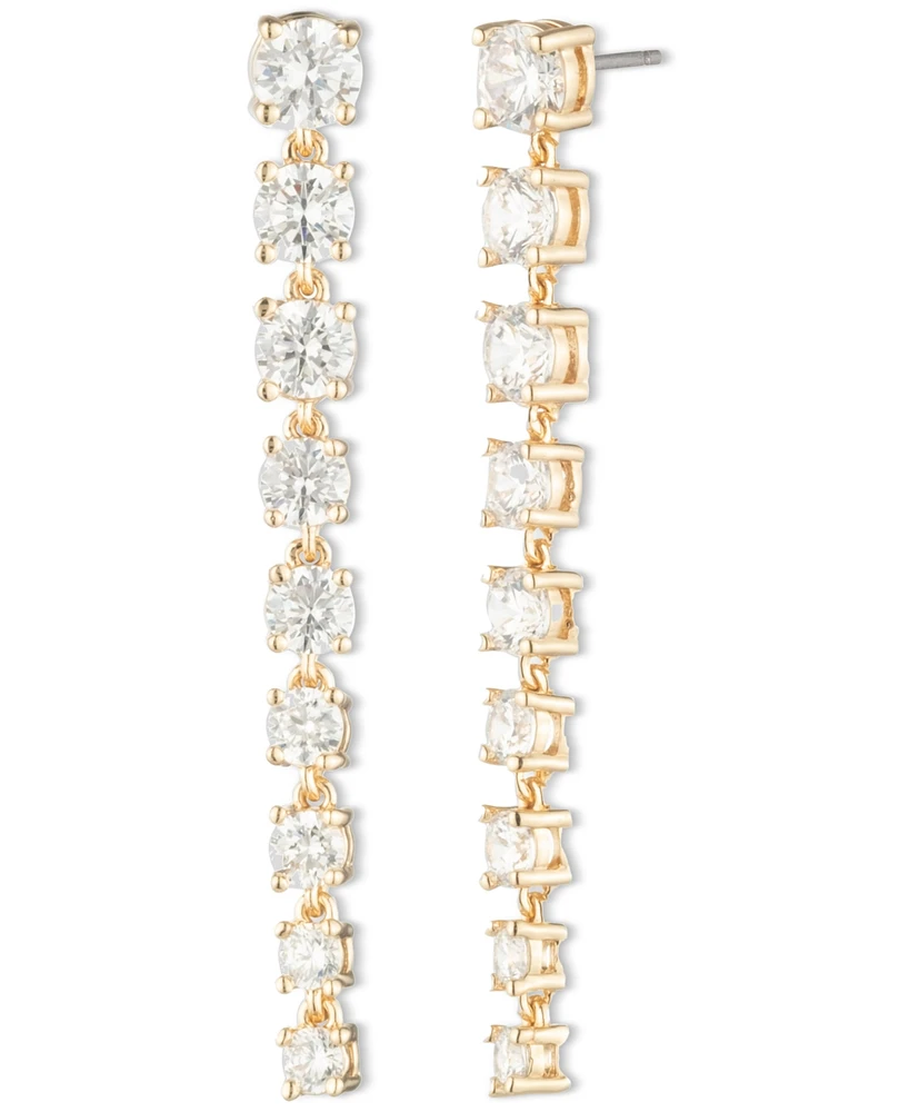 Marchesa Cubic Zirconia Linear Drop Earrings