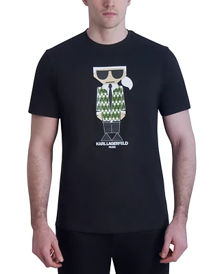 Karl Lagerfeld Paris Men's Slim-Fit Cocktail Blazer Graphic T-Shirt