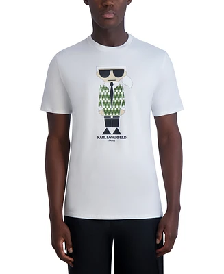 Karl Lagerfeld Paris Men's Slim-Fit Cocktail Blazer Graphic T-Shirt