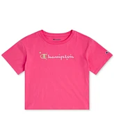 Champion Big Girls Meet and Greet Logo Graphic T-Shirt