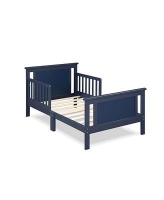 Simplie Fun Connelly Reversible Panel Toddler Bed Midnight Blue/Vintage Walnut