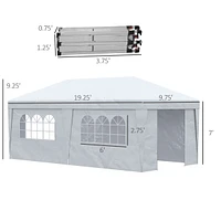 Spacious Pop-Up Instant Shade Canopy with Custom Height Adjustments