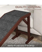 Streamdale Furniture Premium Carpet Pet Ramp - Easy Access for Cats, Dogs, and Puppies