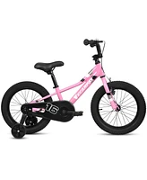 Simplie Fun 14 Inch Kids Bike, Adjustable Seat, Safety Brakes, Training Wheels