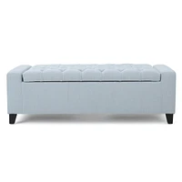 Spacious Storage Ottoman with Tufted Top Style, Comfort, and Organization