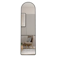Premium Full-Body Mirror with Space-Saving Aluminum Frame