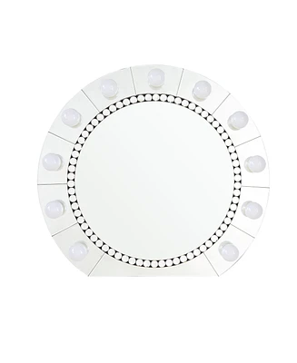 Streamdale Furniture Farai Wall Decor, Mirrored & Faux Crystal Diamonds